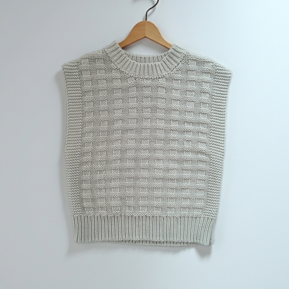 Sincerely Jules Mint Gray Ribbed Knit Sweater